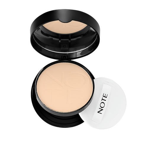 Пудра компактная для лица `NOTE` LUMINIOUS SILK COMPACT POWDER с эффектом сияния тон 198