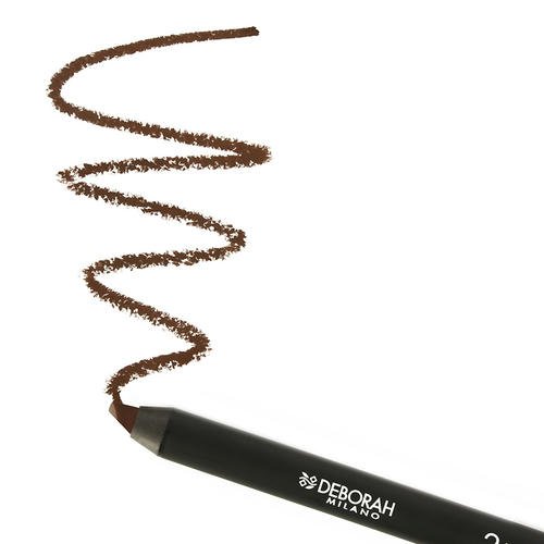 Карандаш для глаз `DEBORAH` 2 IN 1 GEL KAJAL & EYELINER PENCIL гелевый тон 06 сливочный — изображение 2