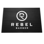 Rebel Barber Black & White Large - Резиновый коврик для инструментов