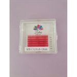 Ресницы Lotus mix розовые C 0.10 8-13мм 6 полос