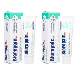 Биорепейр Набор Total plus Protezione Зубная паста с комплексной защитой 75 мл*2 штуки (Biorepair, Ежедневная забота)