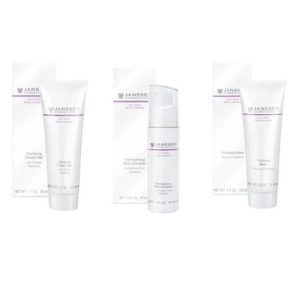 Янсен Косметикс Набор "Комплексный уход Себоконтроль", 3 продукта (Janssen Cosmetics, Oily skin)