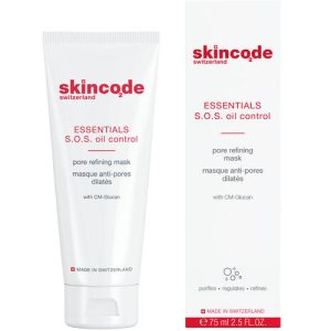 Скинкод Очищающая маска с эффектом сужения пор, 75 мл (Skincode, Essentials S.0.S Oil Control)