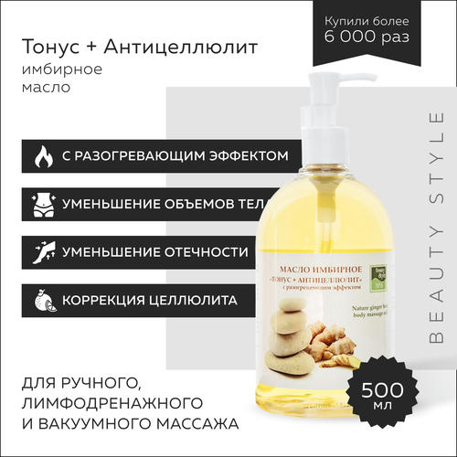 Бьюти Стайл Масло имбирное Тонус + Антицеллюлит с разогревающим эффектом 250 мл (Beauty Style, Beauty Style SPA) — изображение 2