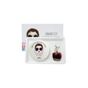 Baviphat Набор Кушон + Тинт Urban City Uv Contact Fresh Cushion #23 Natural Beige Spf50+ Pa+++ (Urban City Bloom Rose Lip&Cheek #Redpiano Rose)