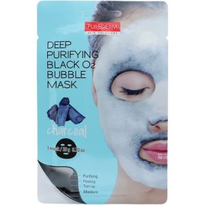 Eyenlip Маска тканевая Detoxifying Black O2 Bubble Mask Charcoal