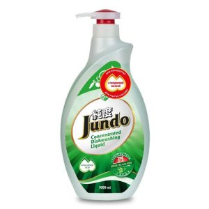 Гель для мытья посуды Jundo "Green tea with mint", с дозатором, 1 л