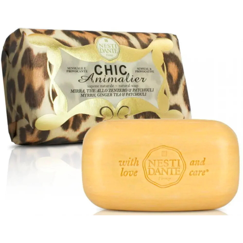 Мыло Nesti Dante Chic Animalier Bronze Leopard Бронзовый леопард 250 гр