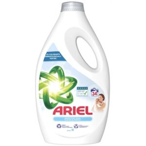 Гель для стирки детского белья или чувствительной кожи Ariel Sensetive 34 стирки 1,7 л.