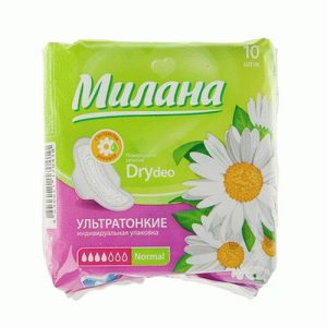 Прокладки Милана 10шт ультратонкие Dry Deo Normal