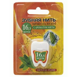 Зубная нить Dental Floss 16,5м с ароматом мяты