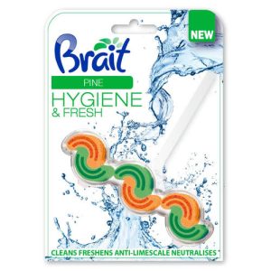 Туалетный блок двухфазный Хвоя 1 шт 45 гр Brait