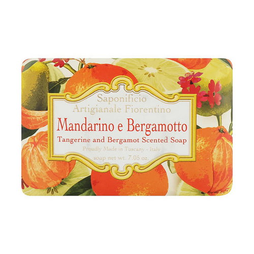 Мыло туалетное "Мандарин и Бергамот", Saponificio Artigianale Fiorentino