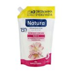 Жидкое крем-мыло "Миндальный крем", Papoutsanis Natura Pump Almond Cream (Refill)