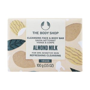 Мыло для лица и тела "Миндальное молочко", The Body Shop Almond Milk & Honey Soothing & Caring Cleansing Bar