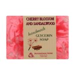 Глицериновое мыло "Вишня и сандал", Bulgarian Rose Green Cherry Blossom & Sandalwood Soap