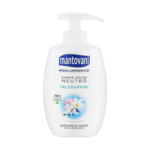 Жидкое мыло "Тальк и белые цветы", Mantovani Talco E Fiori Bianchi Liquid Soap