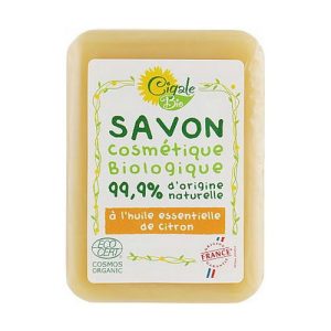 Мыло бодрящее с глицерином и маслом лимона, La Cigale Bio Soap