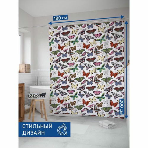 Фотоштора в ванную, размер 180х200 см — изображение 2