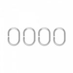 Кольца для штор, 12 шт, серые