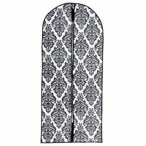 Чехол для одежды Доляна, 60x137 см, спанбонд, цвет бело-чёрный
