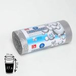 Мешки для мусора Antibac, 35 л, ПНД, 45 шт, цвет серый
