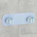 Держатель для уборочного инвентаря, двойной, 25x8 см, цвет МИКС