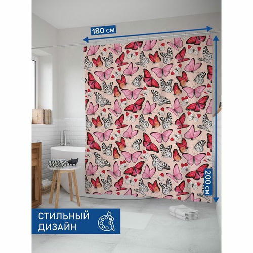 Фотоштора в ванную, размер 180х200 см — изображение 2