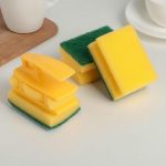 Набор губок кухонных с держателем Titiz, 6,5x8,8x4,5 см, 3 шт, цвет МИКС