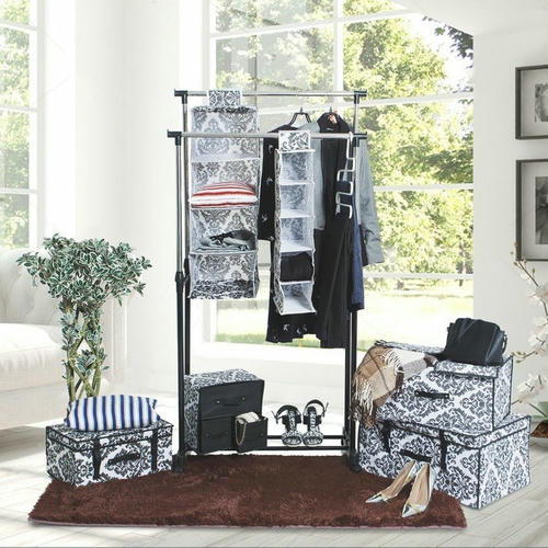 Чехол для одежды Доляна, 60x137 см, спанбонд, цвет бело-чёрный — изображение 2