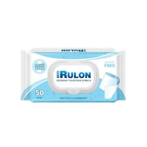 Туалетная бумага влажная Mon Rulon с клапаном, 50 шт