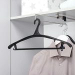 Вешалка-плечики для верхней одежды, размер 52-54 , цвет чёрный