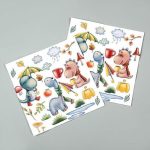 Салфетки бумажные «Динозаврики», в наборе 20 шт