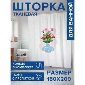 Фотоштора в ванную, размер 180х200 см
