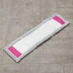 Насадка для плоской швабры 57x15 см, микрофибра, цвет светло-серый