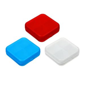 VETTA Бокс для таблеток, пластик, 4 ячейки, 6,5х6,5см, 3 цвета