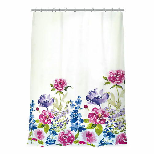 VETTA Шторка для ванной, ПЕВА, 180x180см, Цветущие пионы