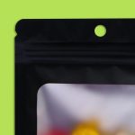 Пакет Зип-лок с окном, с еврослотом, черный, 12 х 18 см см - 100 шт.