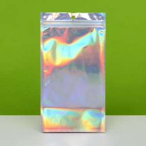 Пакет Zip-lock ПЭТ, иридисцентный, со сплошным окном, плоский, еврослот 13 х 24 см - 100 шт.