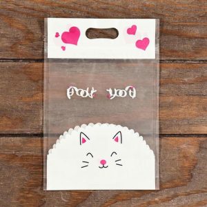 Пакет подарочный, с zip-lock застежкой, 15*23см - 50 шт.