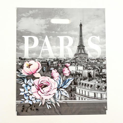 Пакет "Грей", полиэтиленовый с вырубной ручкой 40х47 см, 45 мкм - 50 шт.