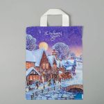 Новый год. Пакет "Зимушка", полиэтиленовый с петлевой ручкой, 28х35 см - 25 шт.