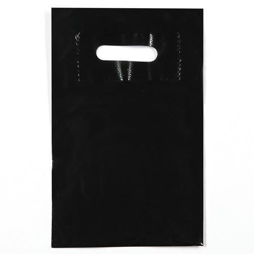 Пакет полиэтиленовый с вырубной ручкой, Черный 20-30 См, 50 мкм - 50 шт.