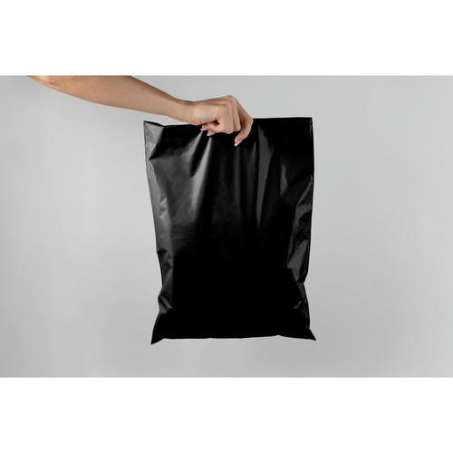 Курьерский пакет с клеевым клапаном, черный 15 х 20 + 4 см - 50 шт. — изображение 2