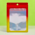 Пакет Зип-лок с окном, с еврослотом, огонь, 10 х 15 см - 100 шт.