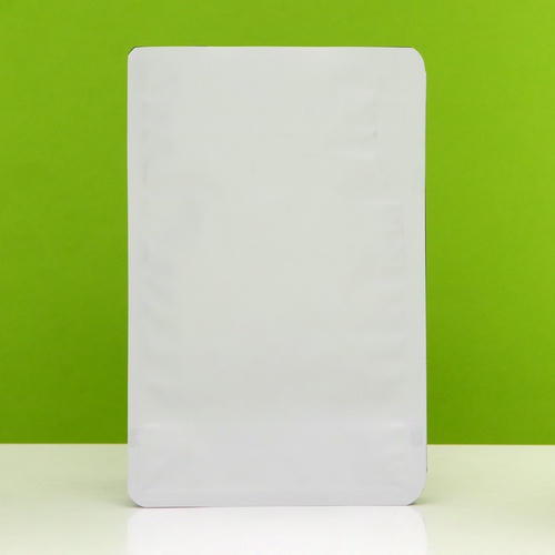 Пакет восьмишовный под кофе, с клапаном, плоское дно, белый-черный,20 х 13 х 7 см - 50 шт. — изображение 2