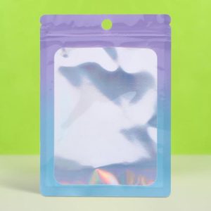 Пакет Зип-лок с окном, с еврослотом, градиент, 10 х 15 см - 100 шт.