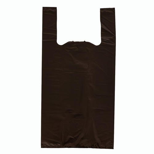 Пакет майка полиэтиленовый 28 + 14 х 55 см, 20 мкм, коричневый "Пивной" - 100 шт. — изображение 2