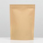 Пакет Zip-lock Крафт с прямоугольным окном 18 х 26 см - 50 шт.