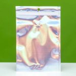 Пакет Zip-lock ПЭТ, иридисцентный, со сплошным окном, плоский, еврослот 15 х 22 см - 50 шт.